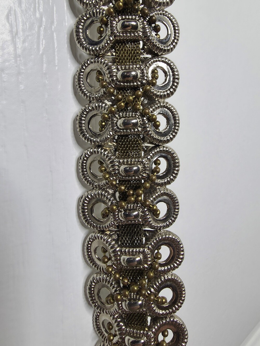 Captiva Leather And Metal Belt Sz M